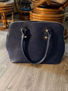 Classic Navy Structured Handbag